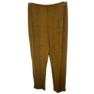 Travelers Collection by Chico Brown Pants Stretch Leggings Casual Career